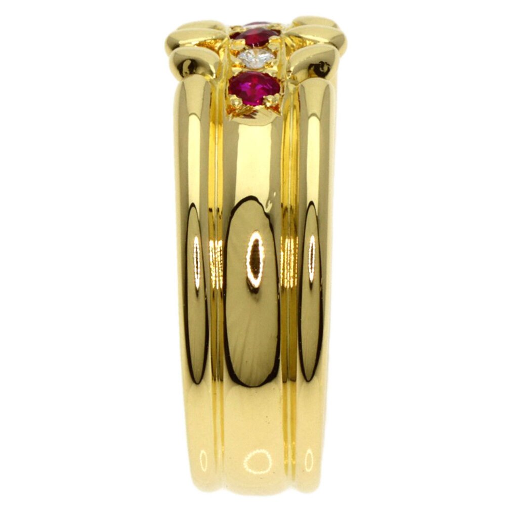 Burberry Ruby And Diamond Ring In 18k Yellow Gold… - image 3